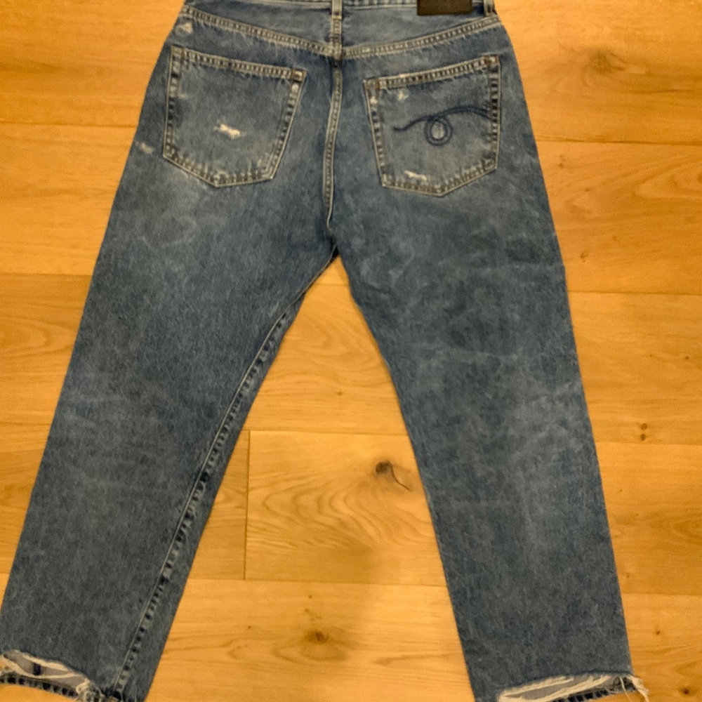 R13 Distressed Boyfriend Jeans – Sizes 27 & 28 - Picture 2 of 8